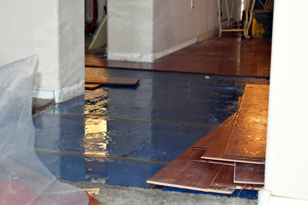 Professional Sewage Cleanup technician working in Yancey, TX